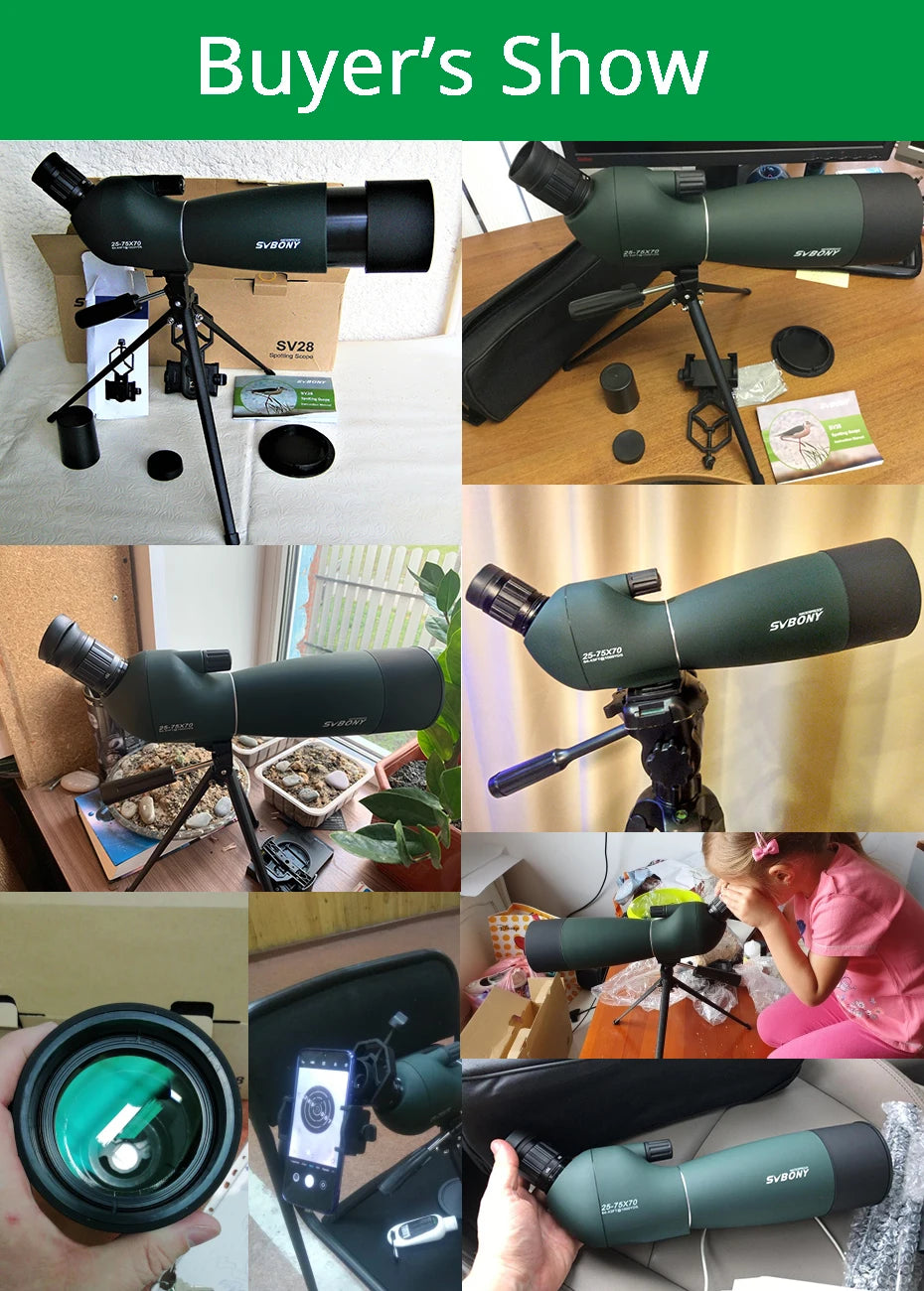 New ScopeMax SV70 - Waterproof Zoom Telescope for Shooting & Camping