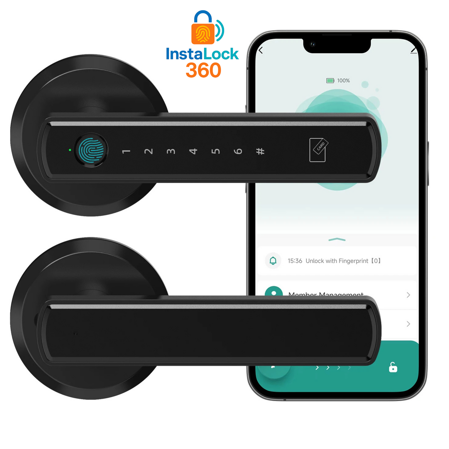 New InstaLock 360 Digital Lock with Fingerprint & Passcode
