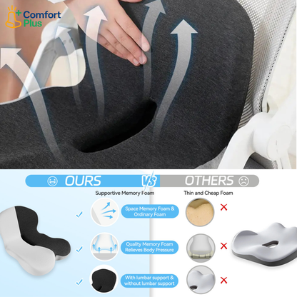New ComfortPlus Memory Foam Seat Cushion