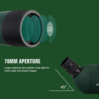 New ScopeMax SV70 - Waterproof Zoom Telescope for Shooting & Camping