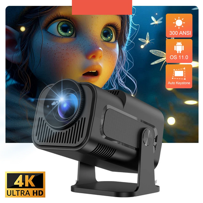Velec HY320 Mini Projector Upgrade 4K Android 11 WiFi 6 BT 5.0 Allwinner H713 Home Outdoor Portable Projector HY320 MINI