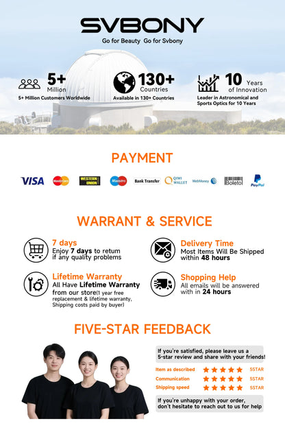 New ScopeMax SV70 - Waterproof Zoom Telescope for Shooting & Camping